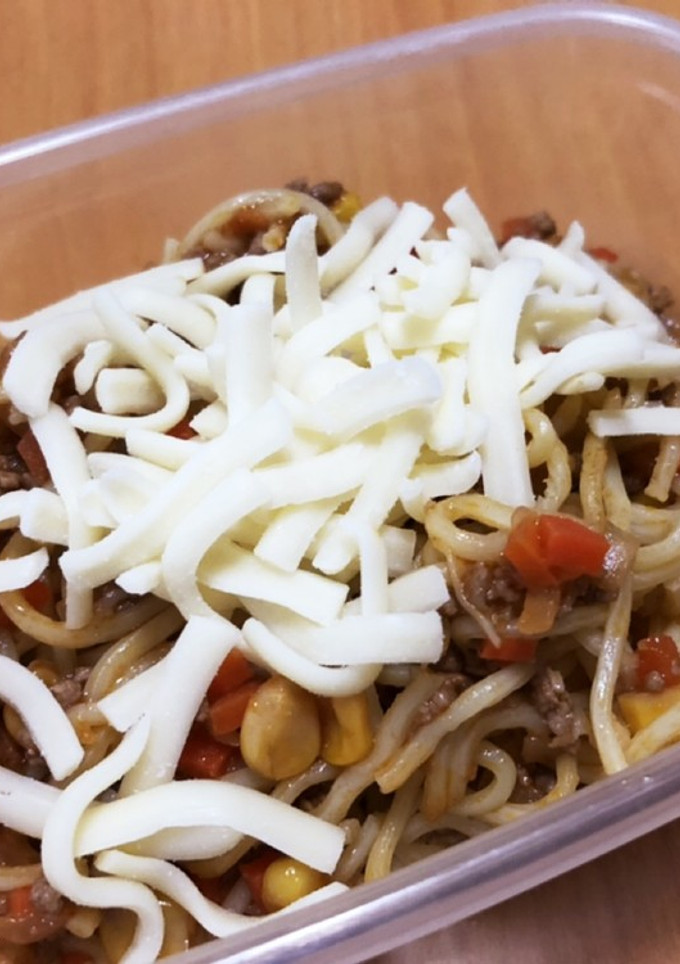 ミートソース焼きそば。お弁当編-レシピのメイン写真