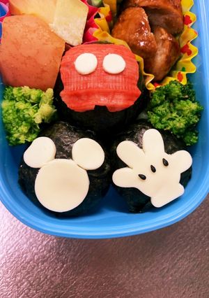 型抜きミッキー＊簡単時短キャラ弁-レシピのメイン写真