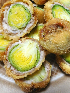 【お弁当にも】芽キャベツの肉巻フライ-レシピのメイン写真