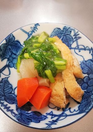 《トップ10入り！》カブと油揚げの煮物-レシピのメイン写真