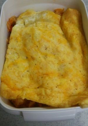 チーズ焼き玉子のせオムライス弁当-レシピのメイン写真