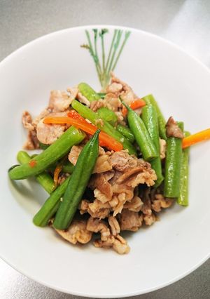 豚肉といんげんのパパっと炒め-レシピのメイン写真