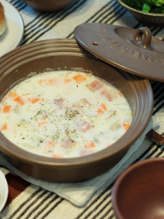 レンジで簡単!クラムチャウダー風スープ-レシピのメイン写真