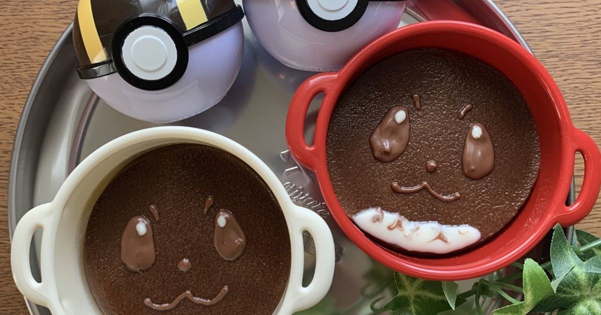 キャラスイーツ ポケモンチョコプリン by kittymam08 【クックパッド
