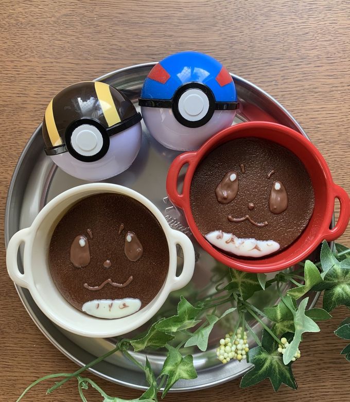 キャラスイーツ ポケモンチョコプリン by kittymam08 【クックパッド