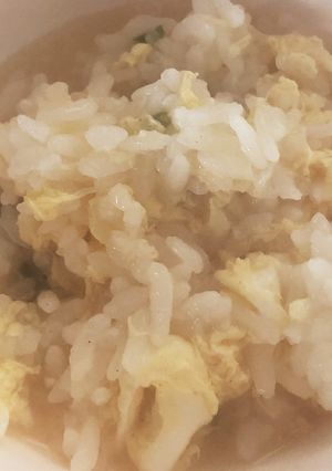 ふんわり卵の味噌雑炊-レシピのメイン写真
