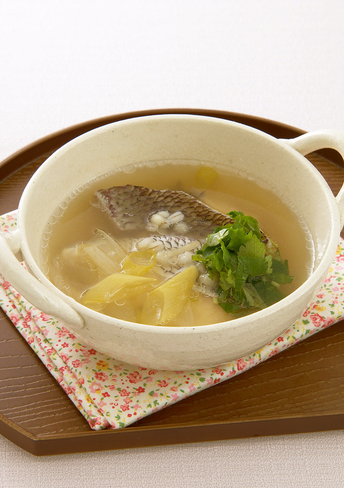 もち麦と鯛のしょうがスープ-レシピのメイン写真