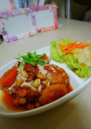 ♡手羽元のトマト煮♡-レシピのメイン写真