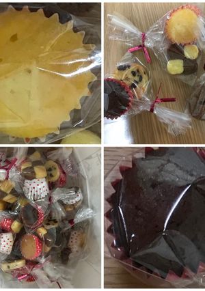 ココアカップケーキとバニラカップケーキ-レシピのメイン写真