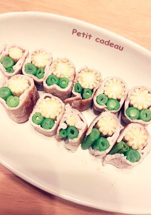ヤングコーンとインゲンの豚巻き-レシピのメイン写真