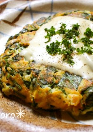 mほうれん草と豆腐のふわふわ焼き-レシピのメイン写真