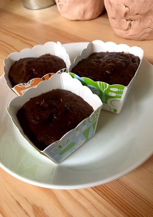 【糖質制限】大豆粉ココアカップケーキ-レシピのメイン写真