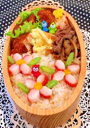 1月24日 唐揚げ甘酢あん弁当 詰め方-レシピのメイン写真