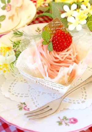 苺のモンブラン-レシピのメイン写真