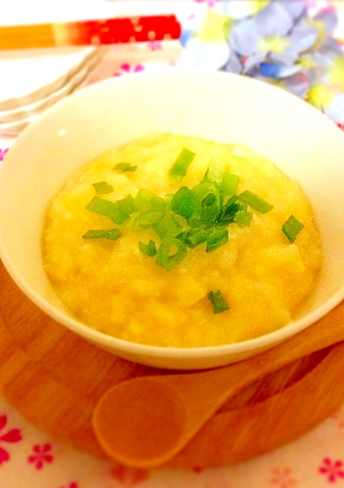 白だしと昆布茶の卵粥-レシピのメイン写真