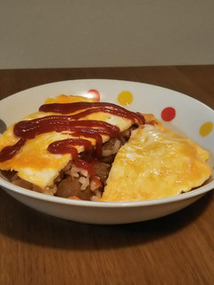 レンジで時短オムライス-レシピのメイン写真