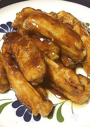 コテつまみ♪「手羽中の甘辛煮」-レシピのメイン写真