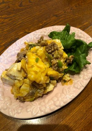 ちょい足し卵入りの麻婆豆腐 豪華に見える-レシピのメイン写真