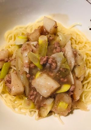 ★レパートリーを増やそう★長芋と挽肉の餡-レシピのメイン写真