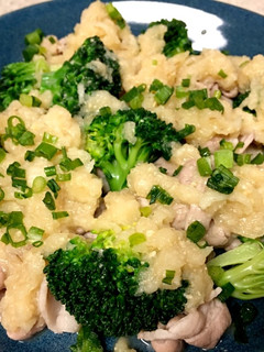 簡単ヘルシー♪豚しゃぶ肉味噌おろしのっけ-レシピのメイン写真