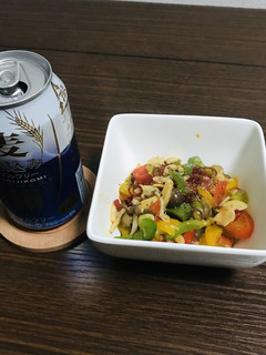 パプリカとシメジのペペロンチーノ炒め-レシピのメイン写真