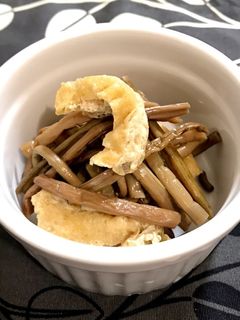 簡単副菜☆ぜんまいとおあげの炒め煮-レシピのメイン写真