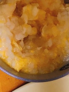 卵おかゆ-レシピのメイン写真