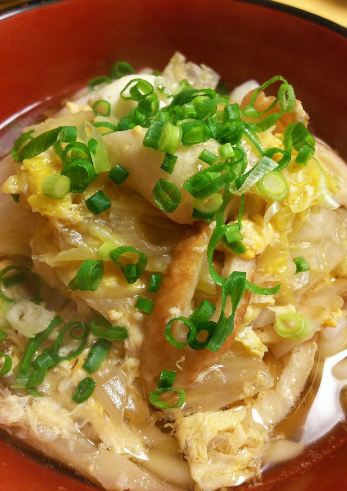 ちくわと舞茸の卵とじうどん-レシピのメイン写真