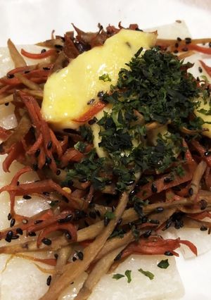 きんぴら餅ピザ！-レシピのメイン写真