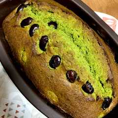 รูปของ 大人の味＊黒豆と抹茶のパウンドケーキ