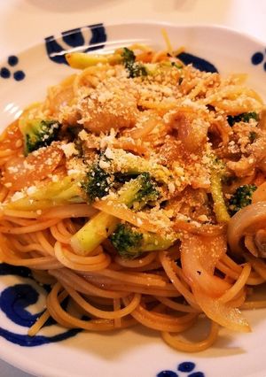 トマト和風パスタおからパウダーがけ-レシピのメイン写真