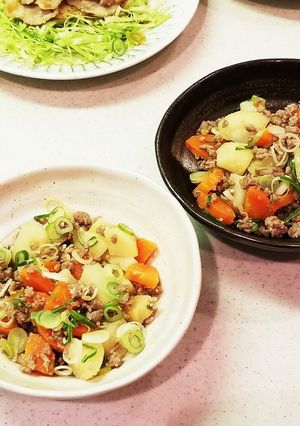 じゃがいもと人参の味噌炒め-レシピのメイン写真