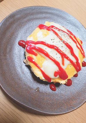 オムライスチーズクリームがけ-レシピのメイン写真