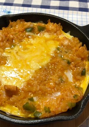 チーズタッカルビ風オムライス-レシピのメイン写真