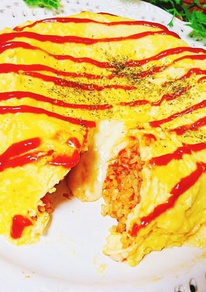 とろ~り隠しチーズフォンデュオムライス-レシピのメイン写真