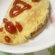 焼きめしケチャップお絵描きオムライス!