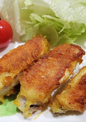 簡単♥手羽中のカレーチーズ焼き♪-レシピのメイン写真