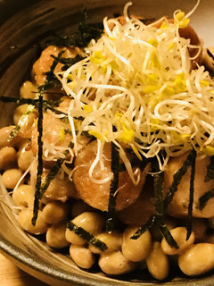 納豆とソーセージの前菜-レシピのメイン写真