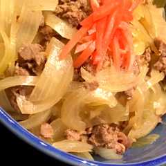 「茶色いおかず」時短 めんつゆ 牛丼-レシピのメイン写真