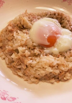 ツナ飯~温玉のせ~-レシピのメイン写真