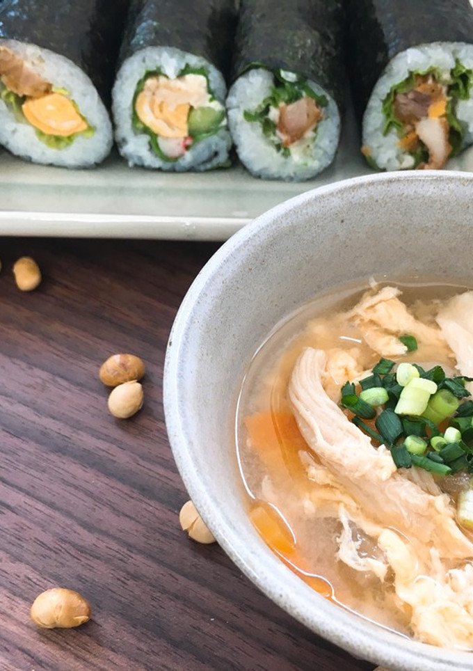 蒸し鶏と大豆で節分みそ汁-レシピのメイン写真