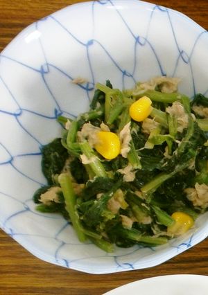 青菜とツナの炒め物-レシピのメイン写真