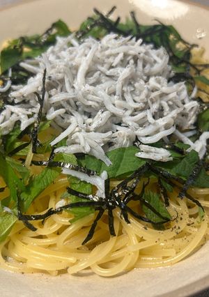 大葉とレモン香る！しらすのワンパンパスタ-レシピのメイン写真
