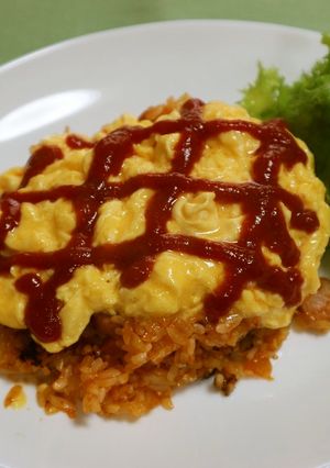 南国風☆パイナップルのふわとろオムライス-レシピのメイン写真