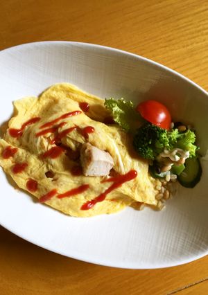 プラスサラダのオムライス-レシピのメイン写真
