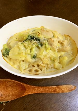 牛乳不使用!季節野菜の豆乳みそドリア-レシピのメイン写真
