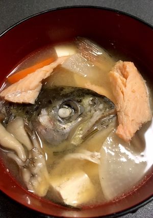 てきとうマスあら汁-レシピのメイン写真