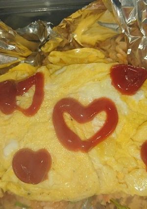 チーズ入りオムライス-レシピのメイン写真
