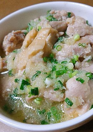 電子レンジで作る！鶏もも肉のみぞれ和え-レシピのメイン写真