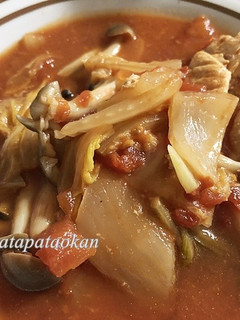 レンジで簡単♡ムネ肉と白菜のトマト煮-レシピのメイン写真